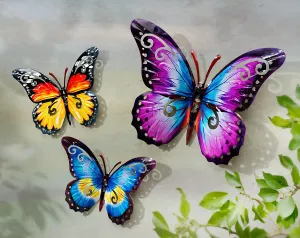 Weltbild Nástěnná dekorace Motýli, sada 3 ks #2698222