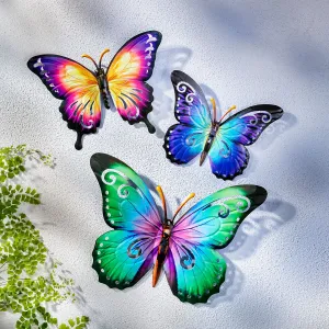 Weltbild Nástěnná dekorace Motýli, sada 3 ks #2698201