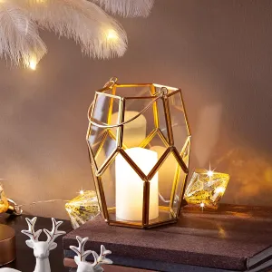 Weltbild Skleněná lucerna s LED svíčkou