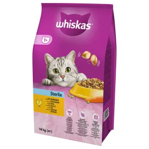 Whiskas 1+ Sterile Kuřecí - Výhodné balení: 2 x 14 kg