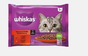 Whiskas Klasický výběr ve šťávě kompletní krmivo pro dospělé kočky 4 x 100 g #2163932