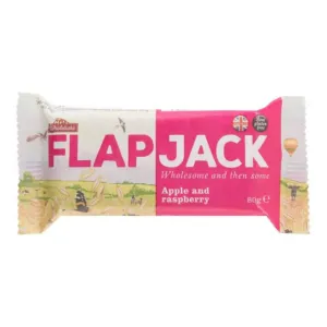 Wholebake Flapjack ovesný bezlepkový 80 g malina-jablečná šťáva