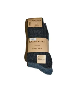 WiK art.21108 Norweger Socke A'2 Pánské ponožky, 43-46, modrá-modrá