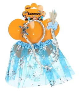 WIKY - Set karneval princezna modrá 30cm