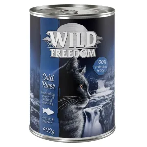 Výhodná balení Wild Freedom Adult 24 x 400 g - Cold River - treska & kuře