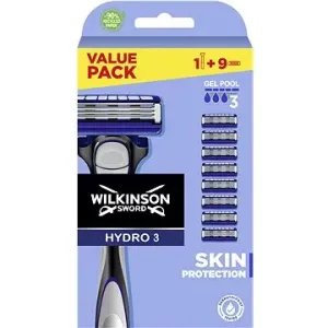 Wilkinson Sword Hydro 3 Skin Protection Value Pack náhradní hlavice 9ks + strojek