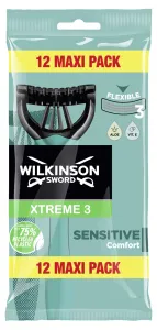 Wilkinson Sword Jednorázový holicí strojek pro muže Wilkinson Xtreme3 Sensitive Comfort 12 ks