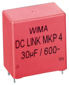 Wima Dcp4I052507Gd4Kssd Cap, 25Uf, 600V, Film, Radial
