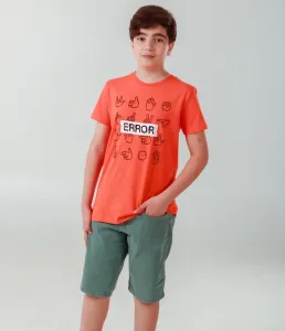 Chlapecké triko - WINKIKI WTB 01773, oranžová/ 360 Barva: Oranžová, Velikost: 164