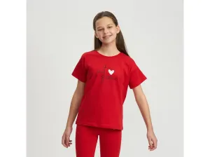 Dívčí tričko - Winkiki WJG 11019, červená Barva: Červená, Velikost: 140