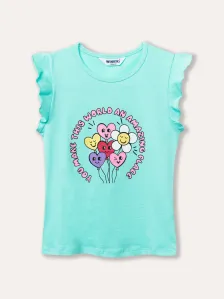 Dívčí tričko - Winkiki WKG 31101, světle tyrkysová Barva: Tyrkysová, Velikost: 116