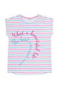 Dívčí triko - Winkiki WTG 01799, růžová / proužek Barva: Růžová, Velikost: 140