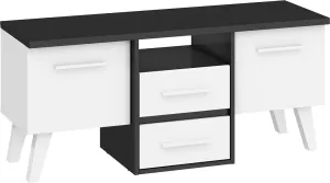 ArtCross TV stolek NORDIS-14 | 3D Barva: Černá/bílá