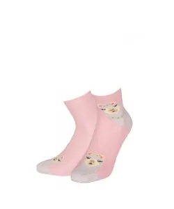 Wola W44.01P 11-15 lat Dívčí ponožky s vzorem, 36-38, pink #2312246