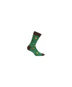 Wola Perfect Man Casual W94.N03 Pánské ponožky vzorované, Světle šedá, Green #5220633