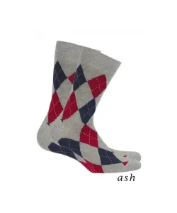 Wola Perfect Man Casual W94.N03 Pánské ponožky vzorované, 39-41, ash