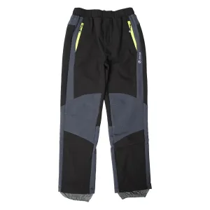 Chlapecké softshellové kalhoty, zateplené - Wolf B2296, černá/ šedá kolena Barva: Černá, Velikost: 98
