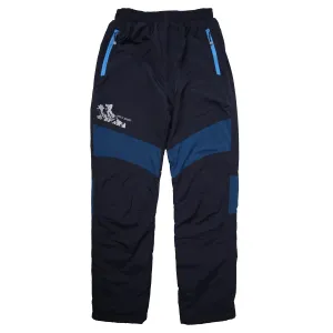 Chlapecké šusťákové kalhoty, zateplené - Wolf B2274, tmavě modrá/ petrol Barva: Modrá tmavě, Velikost: 140