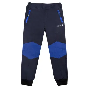Chlapecké outdoorové kalhoty - Wolf T2353, tmavě modrá Barva: Modrá tmavě, Velikost: 104