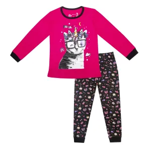Dívčí pyžamo - Wolf S2352B, sytě růžová Barva: Růžová, Velikost: 128