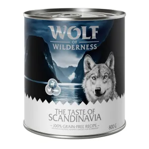 Výhodné balení: Wolf of Wilderness Adult 12 x 800 g - The Taste Of Scandinavia