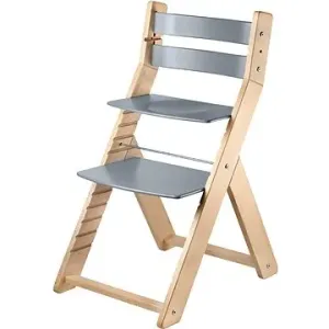 Rostoucí židle Wood Partner Sandy Barva: lak/šedá