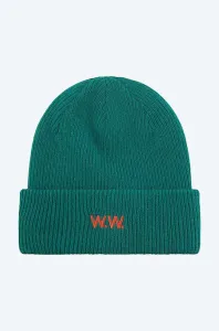 Vlněný klobouk Wood Wood zelená barva, 12130811.9969-BLOODORANG