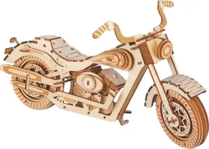 Woodcraft construction kit Dřevěné 3D puzzle Motocykl HD 1