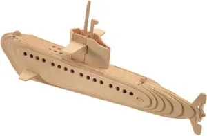 Woodcraft construction kit Dřevěné 3D puzzle PONORKA hnědé
