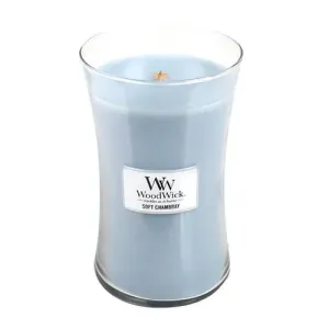 WoodWick Vonná svíčka váza Soft Chambray 609,5 g