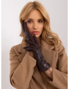Dámské rukavice OLA tmavě hnědé