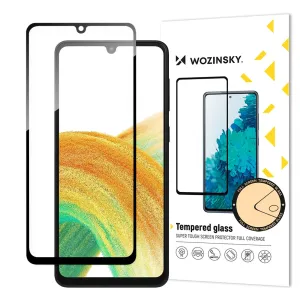 Wozinsky Full Glue Tvrzené sklo pro Samsung Galaxy A34 5G 9H Celoplošné tvrzené sklo s černým rámečkem