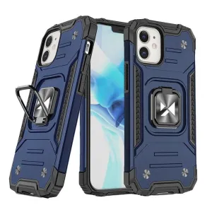 Wozinsky Ring Armor iPhone 14 Plus pancéřové pouzdro s magnetickým držákem kroužek modrý