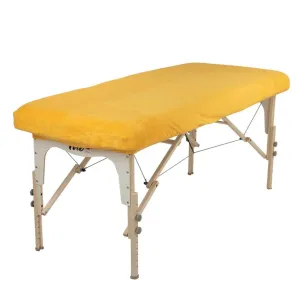 Froté napínací prostěradlo Wuwei WellTouch na masážní stůl Barva: žlutá, Velikosti: L/XL