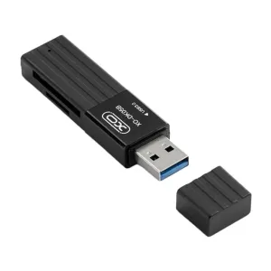 Čtečka paměťových karet 2v1 USB 3.0 XO DK05B (černá)