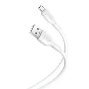 Kabel USB-Micro USB XO NB212 2,1A 1m (bílý)