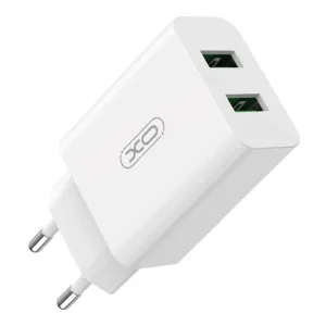 XO L119 2x USB-A , 18W síťová nabíječka (bílá)