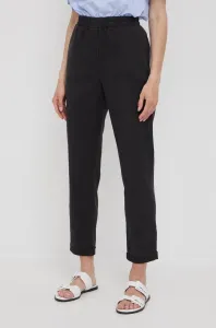 Kalhoty XT Studio dámské, béžová barva, jednoduché, high waist #2021545