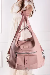 Světle růžová kabelka na rameno 185036