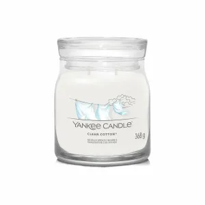 Yankee Candle Aromatická svíčka Signature sklo střední Clean Cotton 368 g