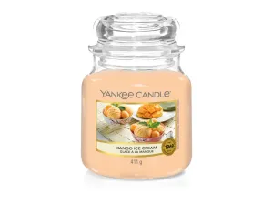 Yankee Candle Aromatická svíčka Classic střední Mango Ice Cream 411 g