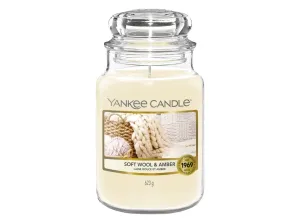 Yankee Candle Aromatická svíčka Classic velká Soft Wool & Amber 623 g