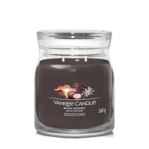 Yankee Candle Aromatická svíčka Signature sklo střední Black Coconut 368 g