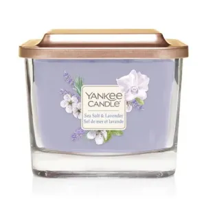 Yankee Candle Aromatická svíčka střední hranatá Sea Salt & Lavender 347 g