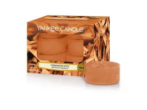 Yankee Candle Aromatické čajové svíčky Cinnamon Stick 12 x 9,8 g