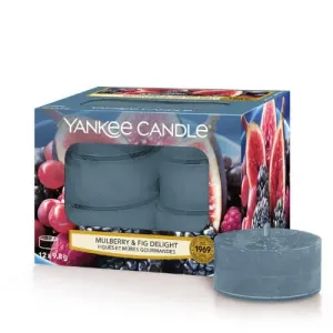 Yankee Candle Aromatické čajové svíčky Mulberry & Fig Delight 12 x 9,8 g