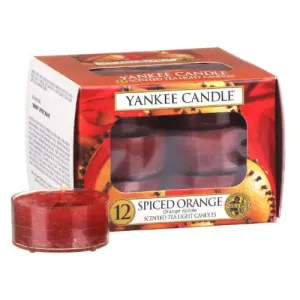 Yankee Candle Aromatické čajové svíčky Spiced Orange 12 x 9,8 g