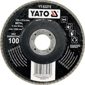 Yato Kotouč lamelový brusný na kov 125x22,4mm P36