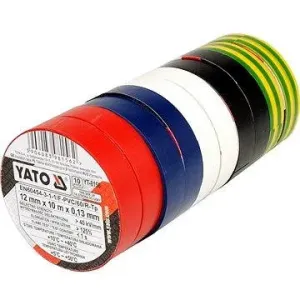 Yato páska izolační 12×0,13 mm×10 m barevná 10 ks