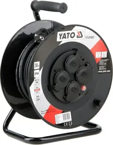 Yato Kabel prodlužovací 30m buben 4 zásuvky YT-81053